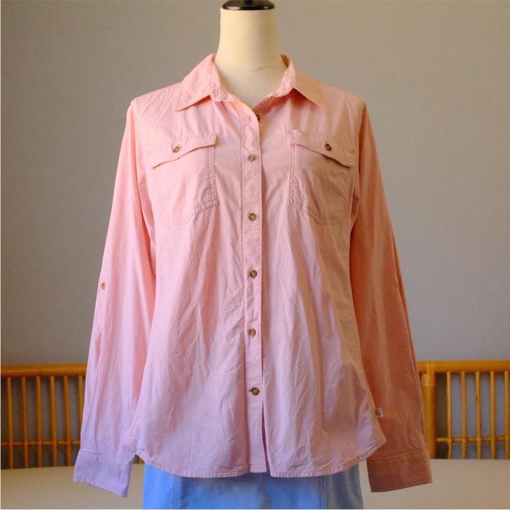 Carhartt Pink Button Up Long Sleeve Shirt